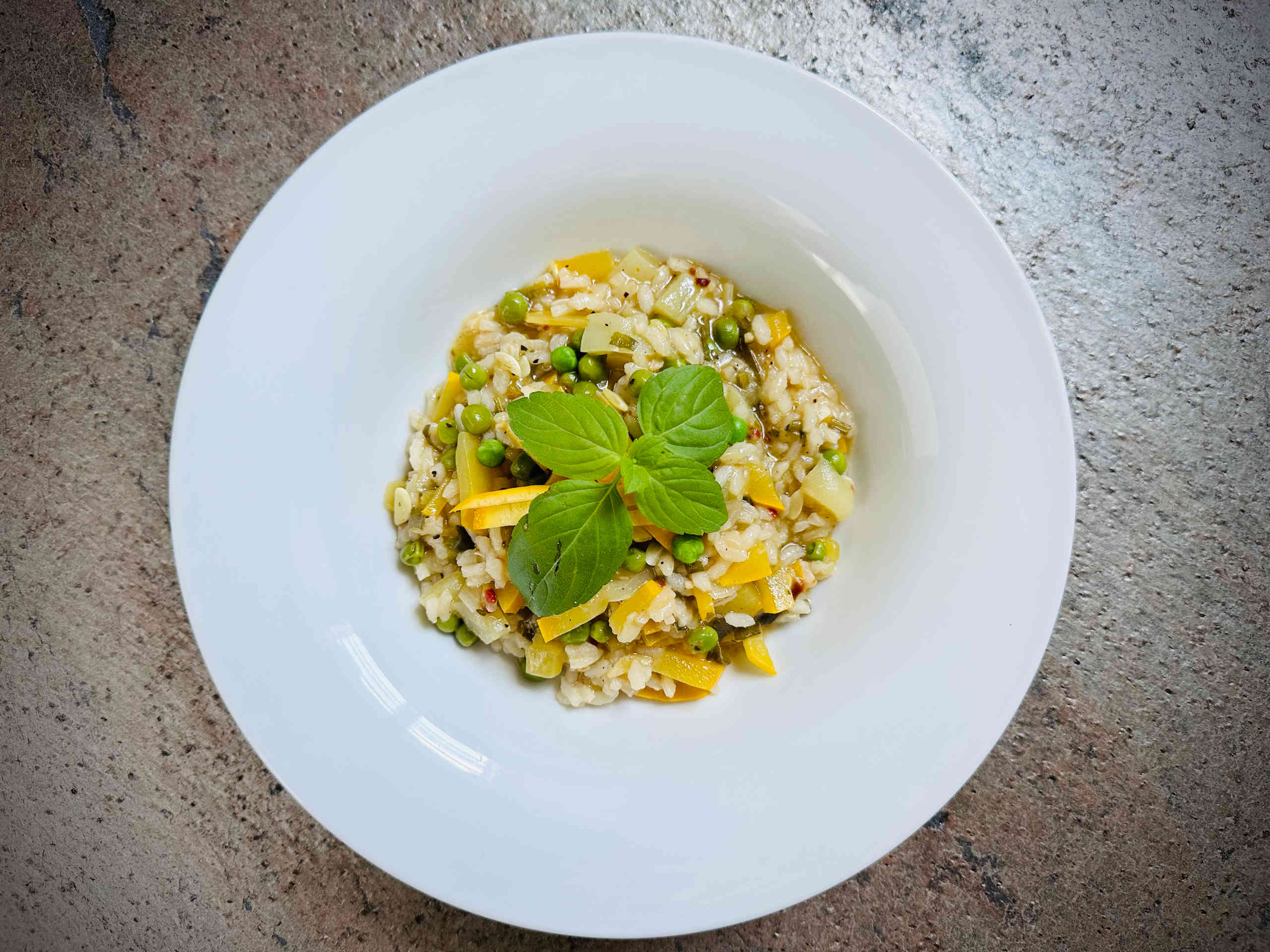 Vegan vegetable risotto