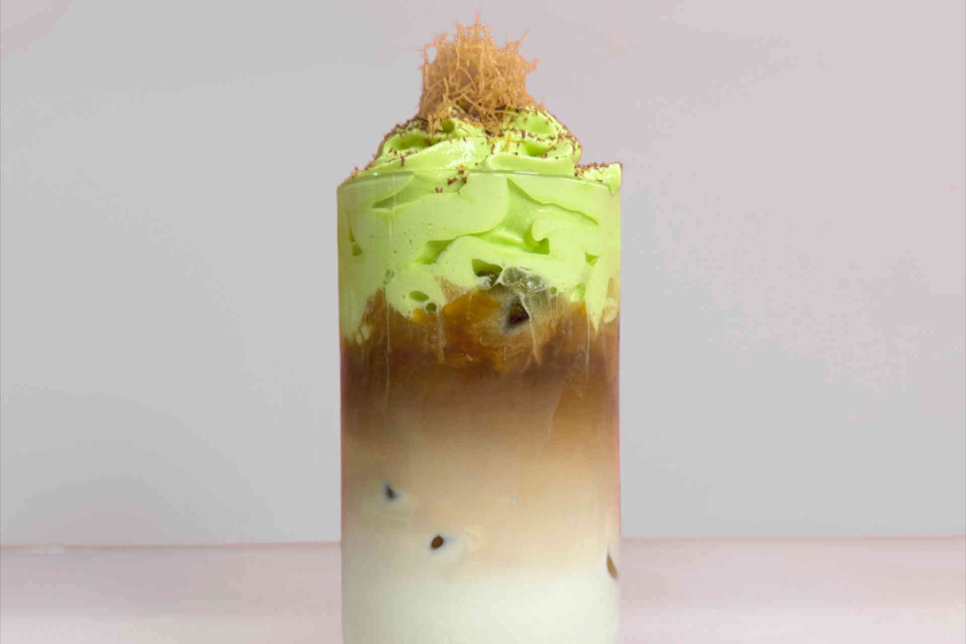 Iced Dubai Chocolate Mocha