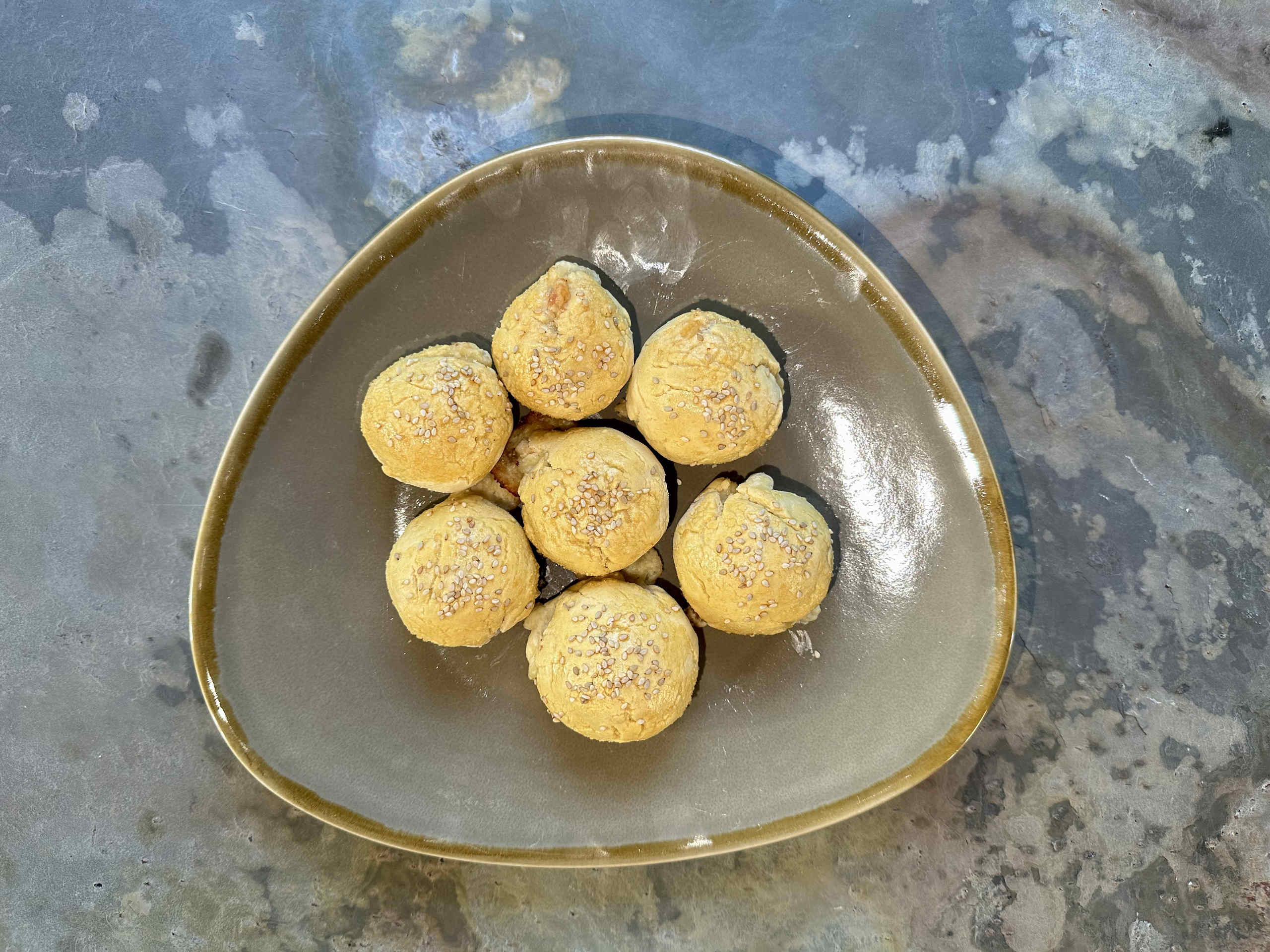 Germ Dough Biscuits filled with Bacon and Cheese