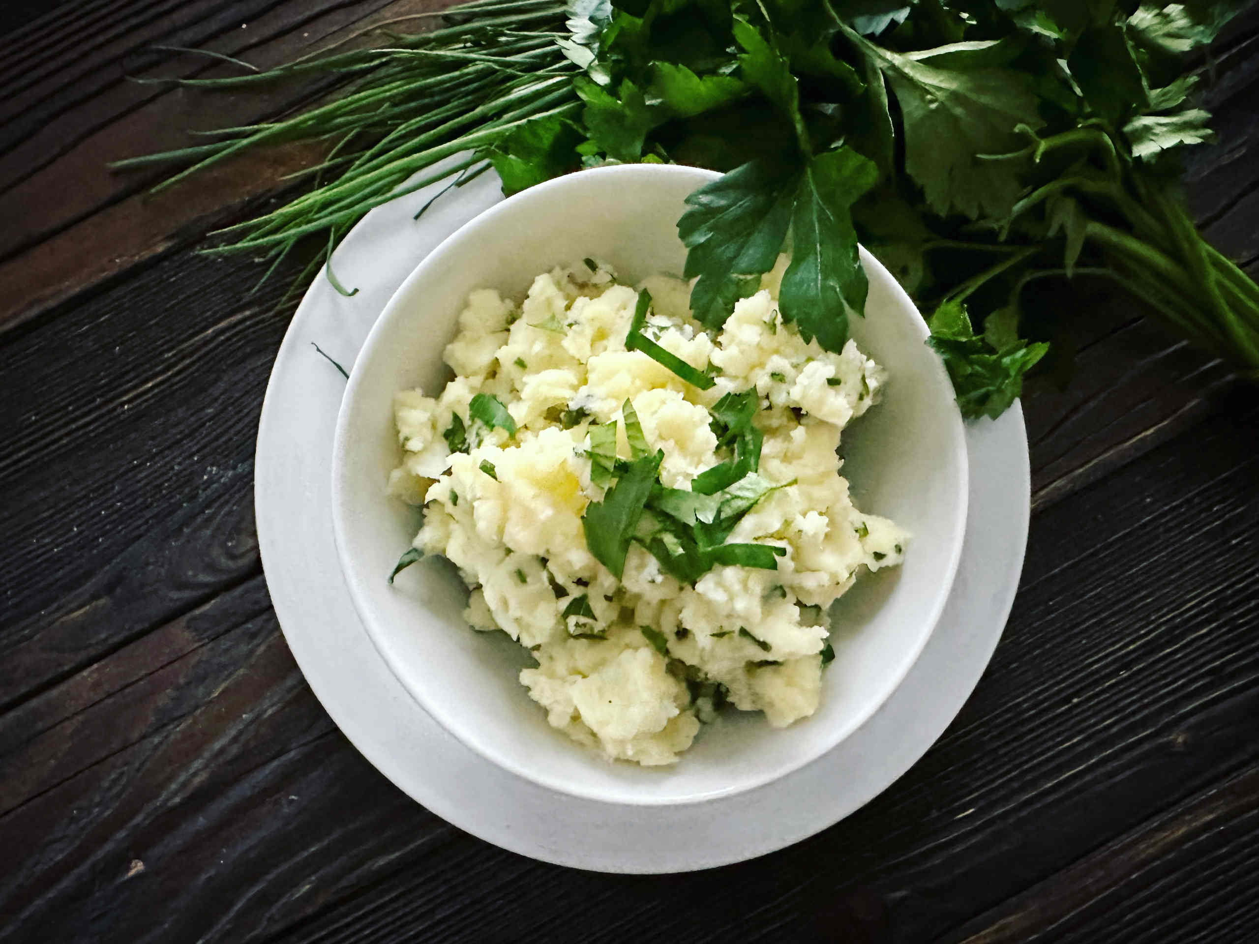 Herbed mashed potatoes