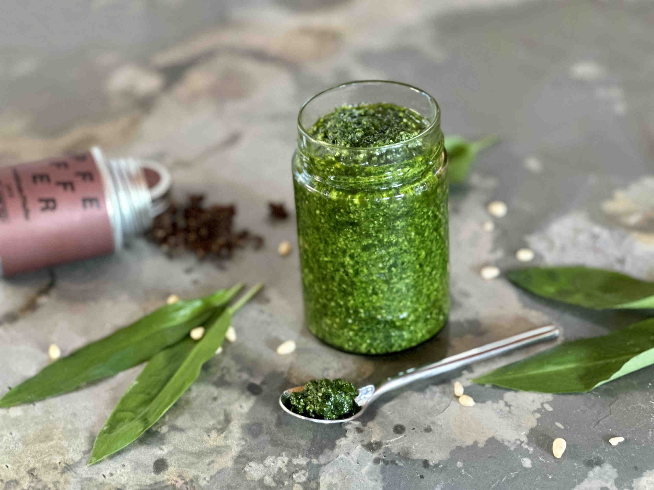 Wild garlic pesto