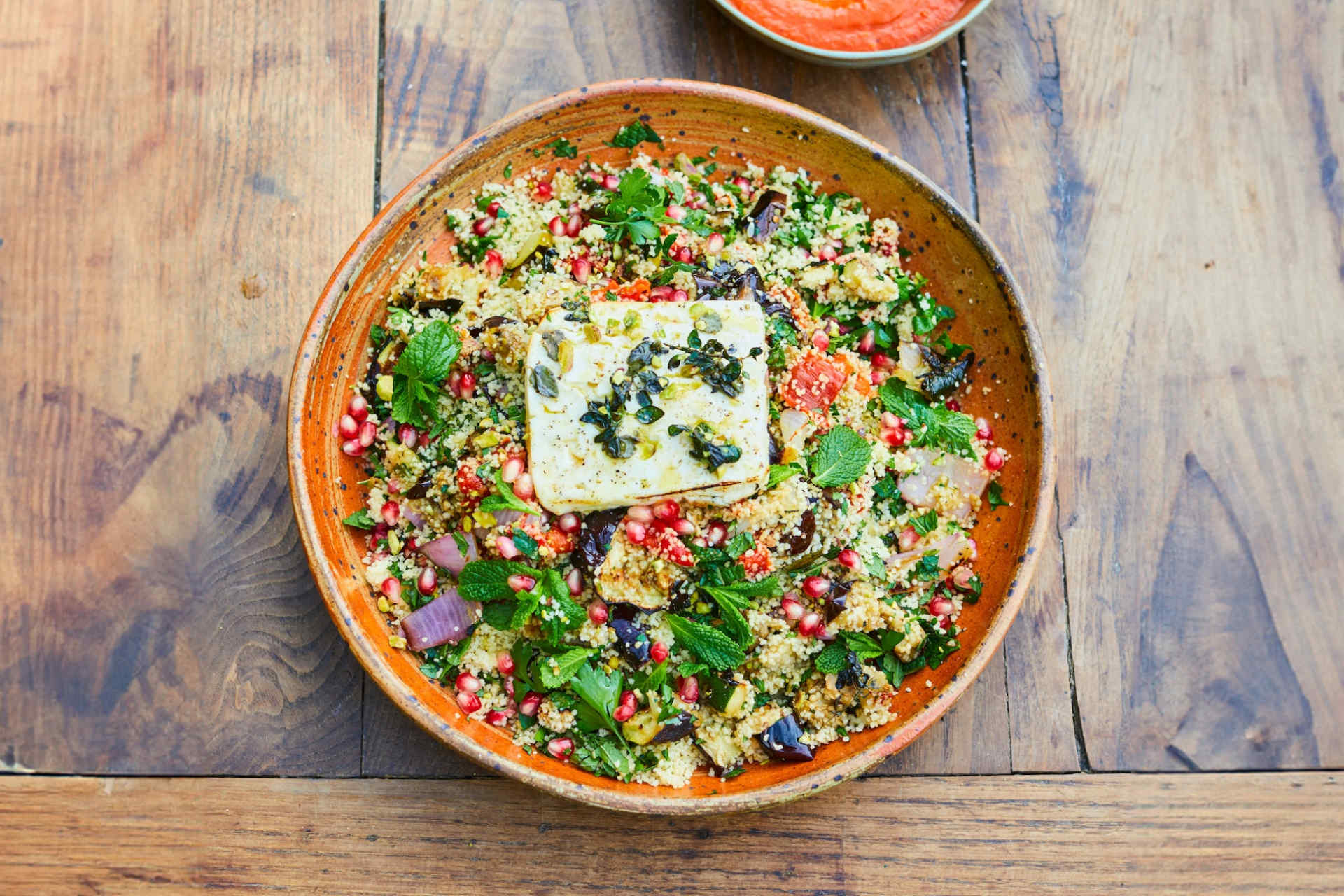 Grilled Vegetables with Couscous and Herb Salad