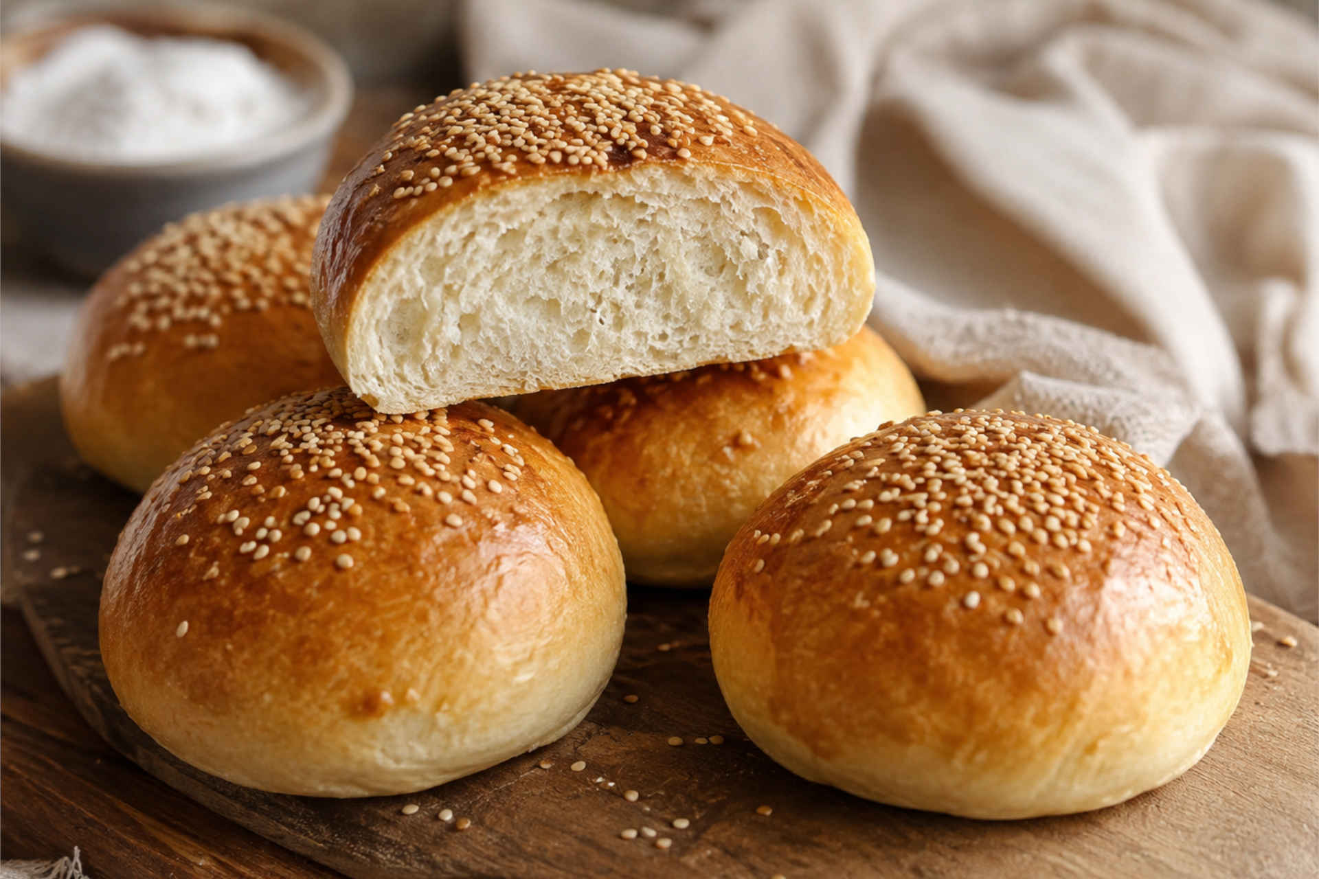 Glutenfreie Burger Buns ohne Zucker